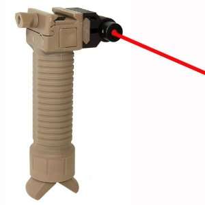  Tactical Vertical Grip with Bipod and RED Laser Sports 