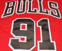 Dennis Rodman Jersey Chicago Bulls 91# Red New  