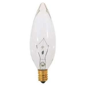  60 Watt Clear Torpedo Candelabra Light Bulb