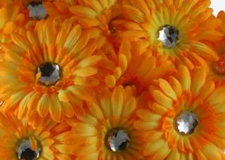 Large Yellow Gerbera Daisy Flowers for Hair Clips Tutus  