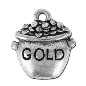  17mm Pot Of Gold Pewter Charm Arts, Crafts & Sewing