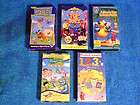 LOT OF 5 KIDS VIDEOS (VHS)  THE WIGGLES TOP OF THE TOTS