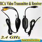  Wireless RCA Video Transmitter & Receiver for Car Rear view Camera New
