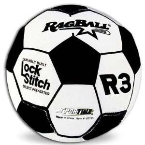  Black and White Size 3 Soccer ball Ragball Sports 