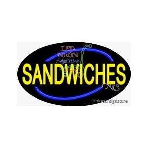  Sandwiches Neon Sign 17 Tall x 30 Wide x 3 Deep 