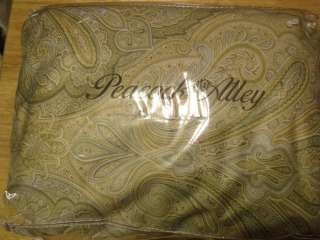NWT PEACOCK ALLEY TAILORED PAISLEY TWIN BEDSKIRT UP TO 22 INCH DROP 