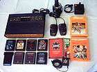 ATARI 2600 6 Switch Woody Console System LOT + 10 Classic Games 