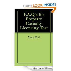   Property Casualty Licensing Test Mary Roth  Kindle Store