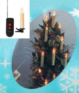   LED Battery Operated Remote Control Magnetic Candle Christmas Lights