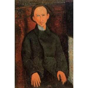Oil Painting Portrait of Pinchus Kremenge Amedeo Modigliani Hand Pai