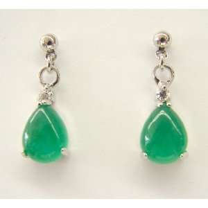  Fashion Jewelry ~ Chinese Jade Earrings: Sports & Outdoors