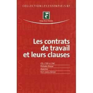   de travail et leurs clauses (French Edition) (9782865219612) Books