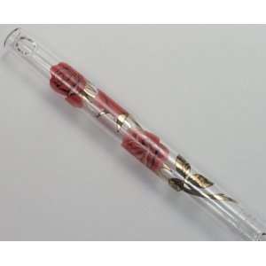 Hall Crystal Flute in G   Rose with Gold Leaves Musical 