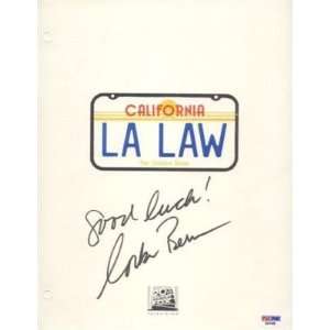  Corbin Bernsen Hand Signed La Law Script ~auto~psa Dna 