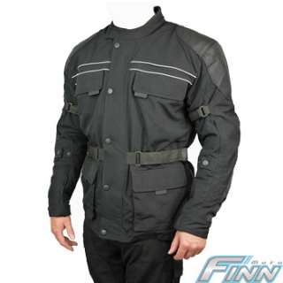 Mens Black All Season Cordura Touring BMW Commuter Scooter Motorcycle 
