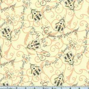  45 Wide Moda Winter Song Heaven Ivory Fabric By The Yard 