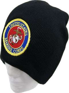 USMC MARINES BLACK LOGO WATCH CAP KNIT BEANIE CAP HAT  