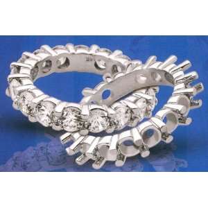   CT WEDDING BAND ETERNITY diamond ring set 