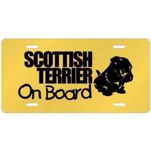  New  Scottish Terrier On Board  License Plate Dog