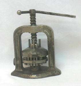   ANTIQUE W.M. SHARP CO. DENTAL SHELL CROWN PRESS 1902 PATENTED SEE