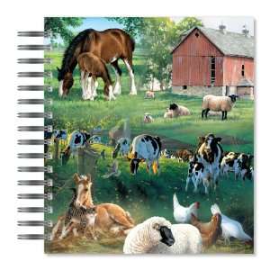  Farm Animals Picture Photo Album, 18 Pages, Holds 72 Photos 