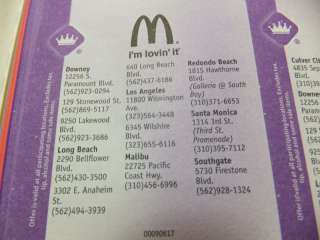 12 McDonalds Coupons Los Angeles AREA  