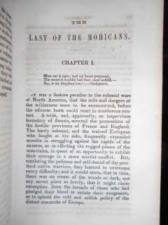 1866 LAST OF THE MOHICANS JAMES FENIMORE COOPER LTHR INDIANS WAR NATTY 