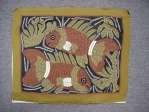   Tribe Twin Tropical Fish Mola Textile Art Quilt Panama 79.75246  