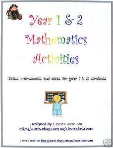 Year 1 2 Mathematics BLM CD Teaching/Teacher Resource  