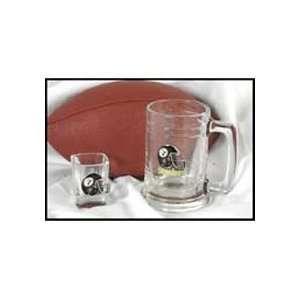  NFL Mug and Shot Glass Set   Pittsburgh Steelers: Sports 