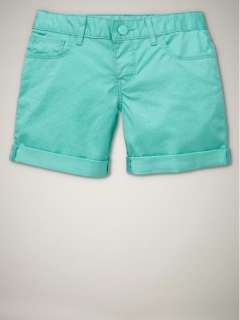 GAP ~ 12 NWT ~ Rolled Glitter Shorts Sparkle aqua blue  