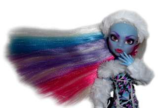 OOAK GLASS EYES custom Monster High doll repaint Abbey Bominable 