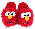 SESAME STREET ELMO MUPPETS RED SPARKLE PLUSH ADULT Slippers house shoe 