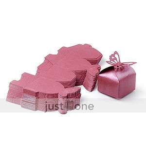 50 x Wedding Favors Butterfly Pattern Candy Gifts Boxes  