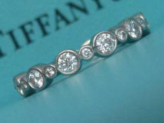 TIFFANY & CO. JAZZ WEDDING PLATINUM PT950 DIAMOND BAND RING SIZE 4.5 