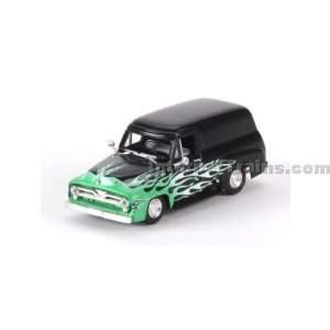    to Roll 1955 Ford F 100 Panel Truck   Black w/Flames Toys & Games