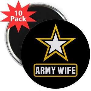 Salute to US Military ARMY WIFE on a 2.25 inch Fridge Magnet 10 PACK