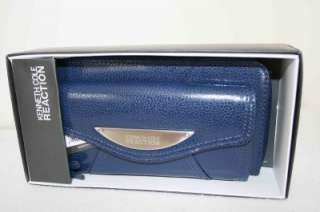 New Kenneth Cole Emboss Clutch Wallet Gift BOX Ret$60  