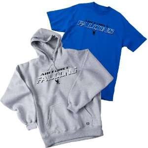  Air Force Falcons Sweatshirt and T Shirt Combo: Sports 