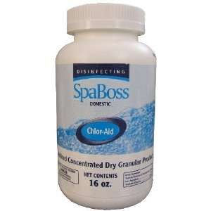  Spa Boss Chlor Aid Chlorine Granular 16 oz   LOWEST PRICE 