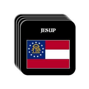  US State Flag   JESUP, Georgia (GA) Set of 4 Mini Mousepad 