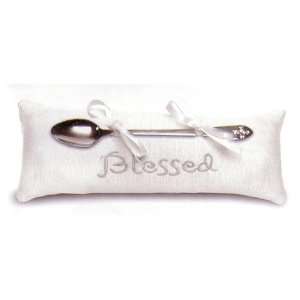 Blessed Baby Silverplated Spoon & Pillow Set Baby