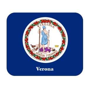  US State Flag   Verona, Virginia (VA) Mouse Pad 