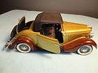 SOLIDO DIE CAST 1934 FORD ROADMASTER V8 RUMBLE SEAT TAN 122 SCALE
