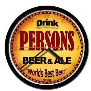  PERSONS beer and ale cerveza wall clock 