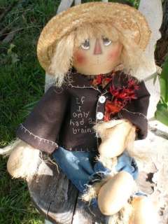 Primitive Raggedy Scarecrow Waiting for Dorothy PAPER PATTERN 100