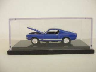 1998 100% Hot Wheels 1967 Shelby GT 500 Mustang in Display Case 1:64 