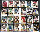 1987 Hockey Lot of 24 Topps Semi Stars & Hall of Famers