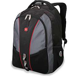 SwissGear Black/ Grey/ Red 17 inch Laptop Backpack  Overstock