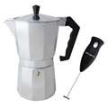 Mr. Coffee Stovetop Espresso Maker and Battery Powered Milk Frother